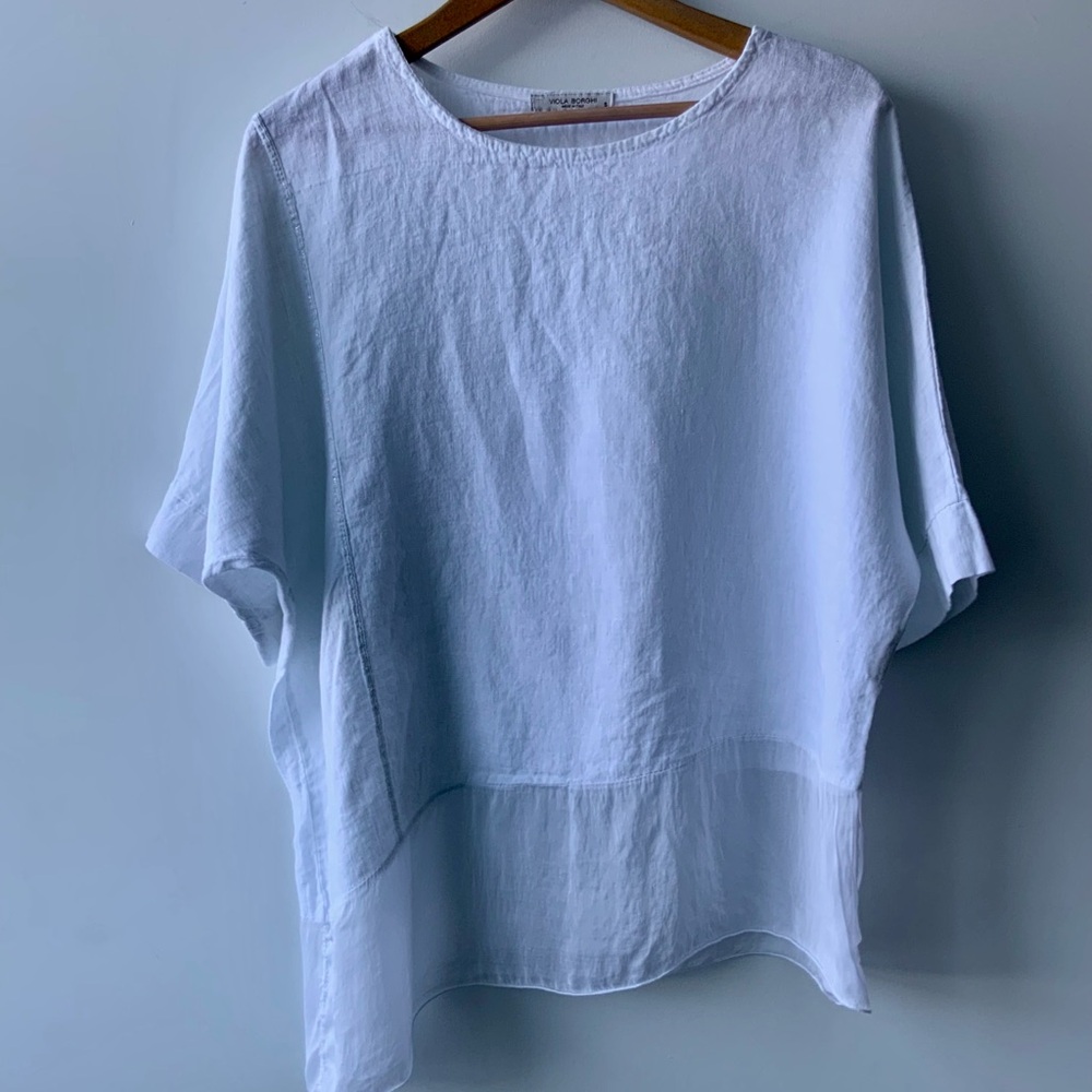 Linen White Blouse - made in Italy